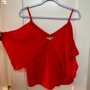 Forever 21 Contemporary Off Shoulder red/Orange blouse